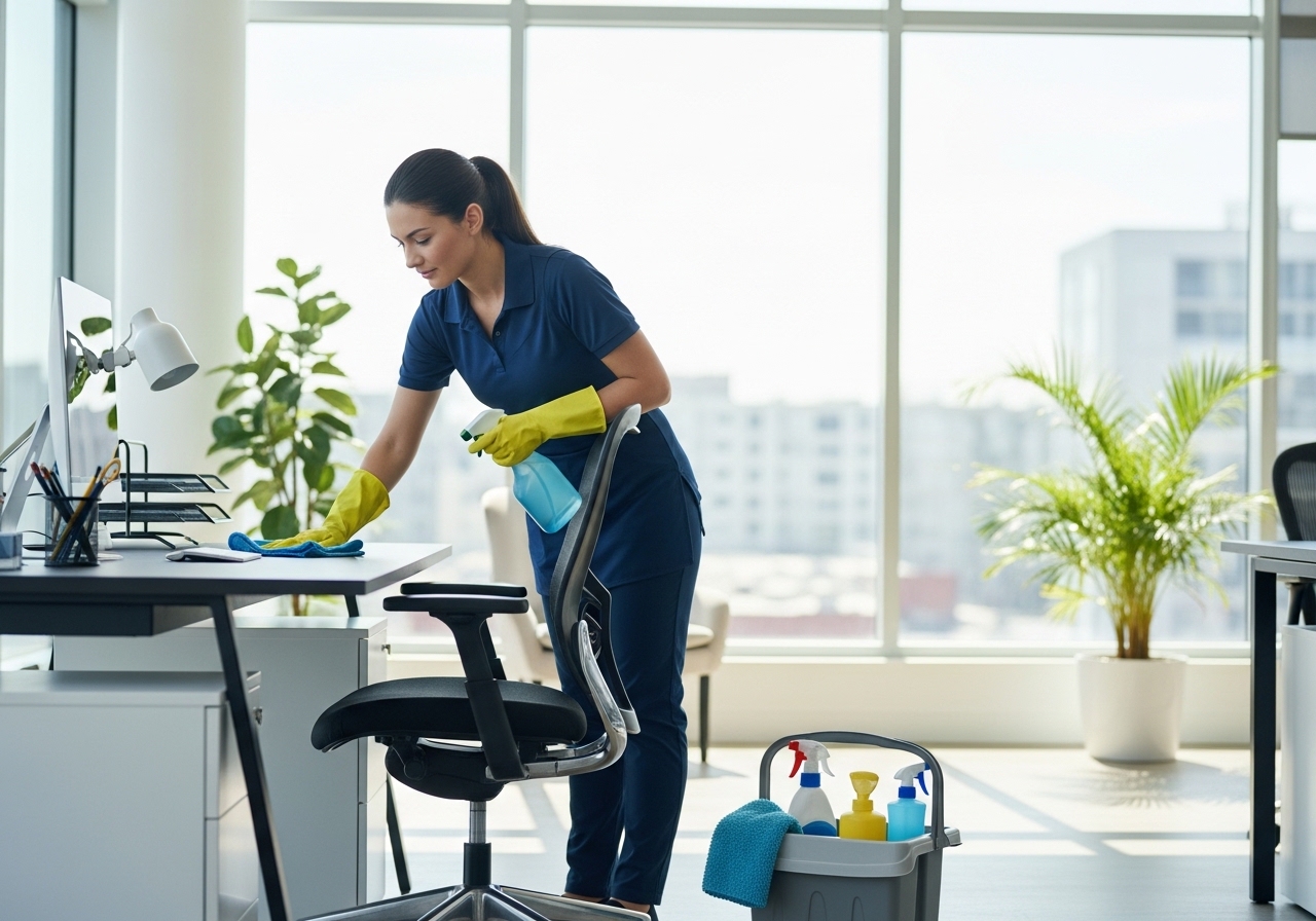 Commercial office cleaning in Cardiff