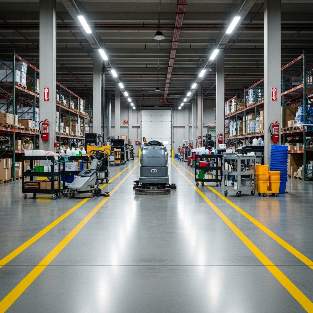 Industrial and warehouse commercial cleaning in Worcester