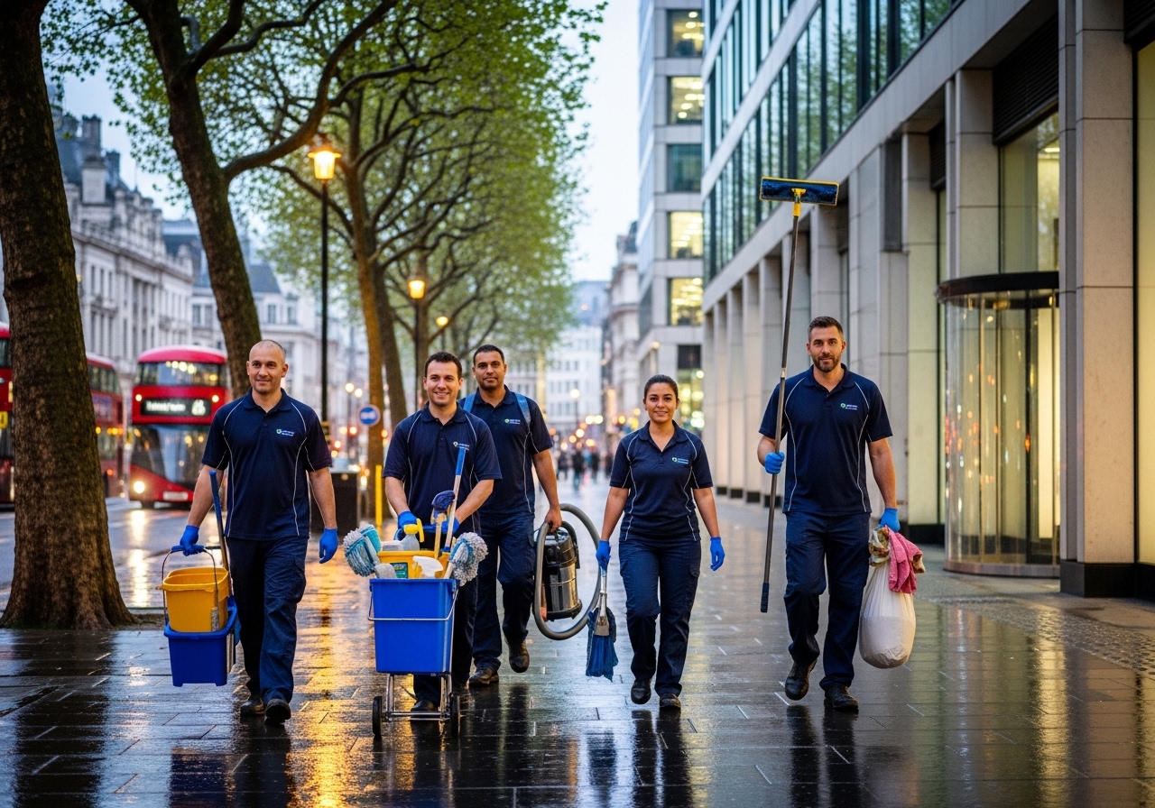 Cleaning crew Central London