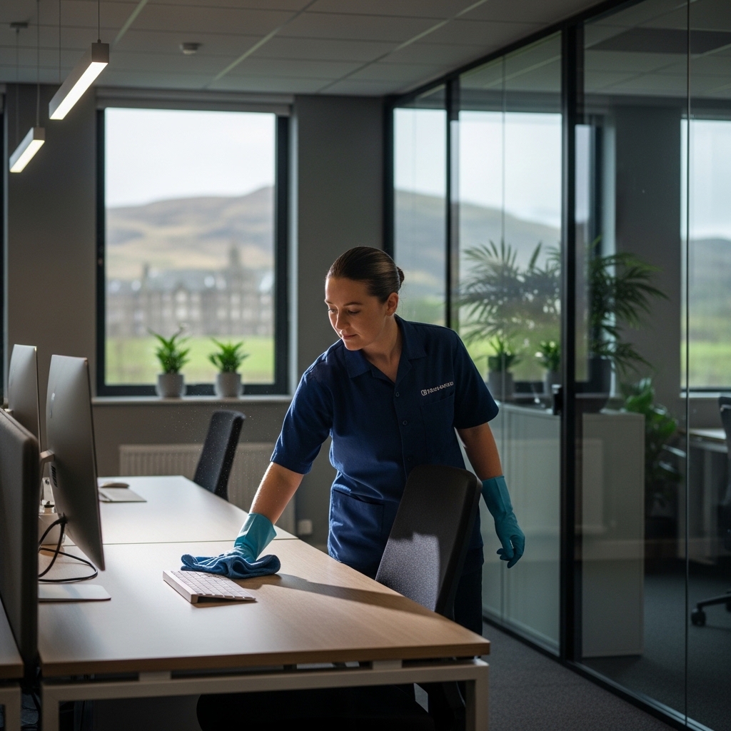 Professional commercial office cleaning in Dundee